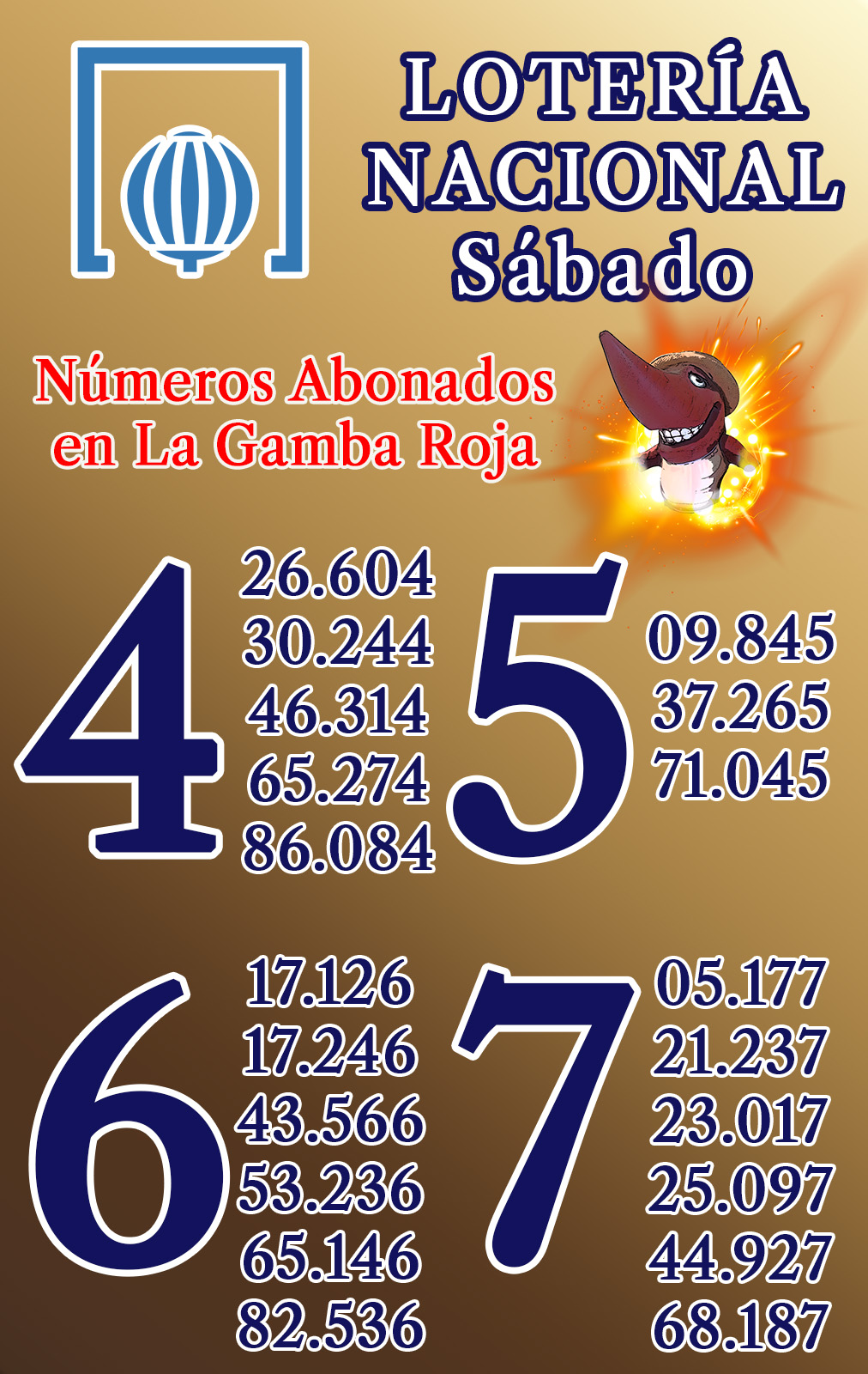 Loter�a de la Gamba Roja de D�nia
